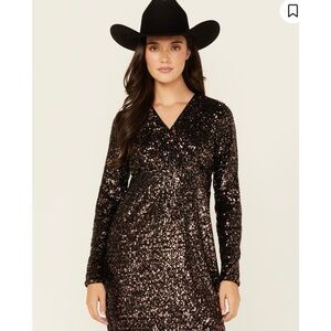 Sequin Black Dress